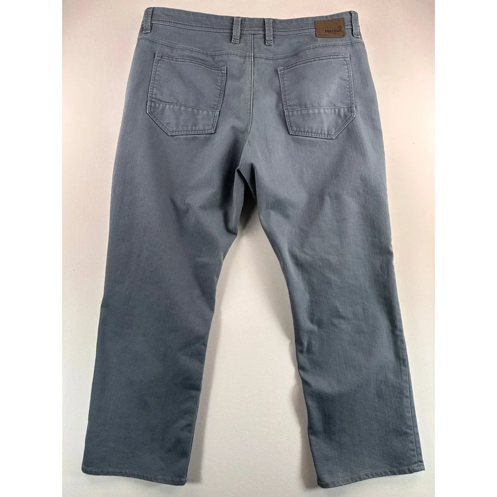 Marmot Slate‎ Blue 5 Pocket Pants Jeans Mens 40x30 Gorpcore Relaxed Fit Durable